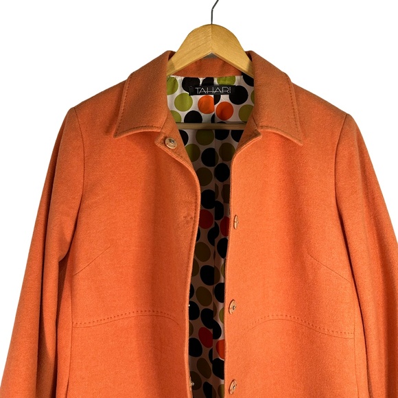 Tahari Orange Women's Coat - Picture 2 of 12